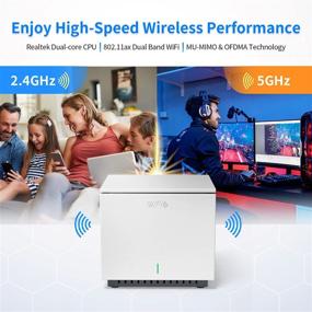 img 3 attached to 💨 Experience Lightning-Fast Speeds and Optimal Connectivity with our WiFi 6 Router AX1800 Smart WiFi Router