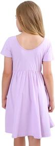 img 2 attached to 👗 STELLE Casual Sleeve Toddler School Girls' Dresses Clothing