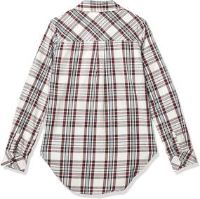 img 1 attached to All Mankind Girls Flannel Zinfandel Girls' Clothing