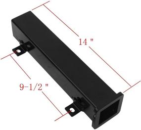 img 2 attached to Hydraker Golf Cart Trailer Hitch - 2-inch Receiver | Footrest-Compatible Fit for Club Car, EZGO, Yamaha