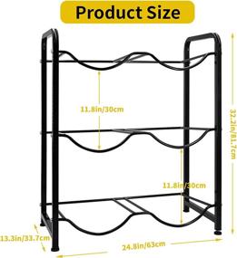 img 2 attached to Rack，3 Tier Storage Detachable Organizer Steel，Water