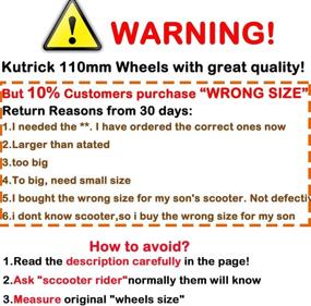 img 3 attached to 🛴 Kutrick Scooter Wheels Pair - Complete 2pcs Neo 110mm Pro Stunt Scooter Replacement Wheels with ABEC-9 Bearing, Pre-installed Bearings - High-Quality Scooter Wheels for a Smoother Ride