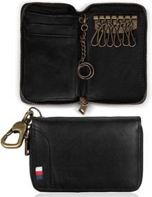 img 4 attached to 🔒 Genuine Leather LYOOMALL Blocking Holder: Keep Your Essentials Secure!