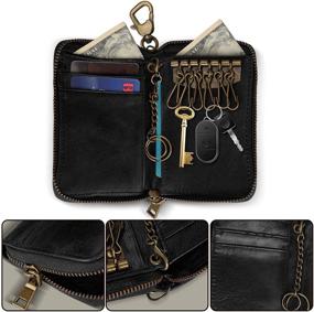 img 3 attached to 🔒 Genuine Leather LYOOMALL Blocking Holder: Keep Your Essentials Secure!