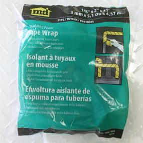 img 2 attached to Black/Silver Self-Adhesive Pipe Insulation Wrap by M-D Building Products - 2 in OD X 15 ft L X 1/8 in T, PVC Foam