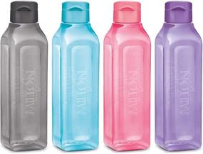 img 4 attached to 🥤 Milton Kids Sports Water Bottle - 4-pack Reusable Leakproof Plastic Wide Mouth Large Drink Bottle BPA & Leak Free for Cycling Camping Hiking Gym Yoga - Buy Now!