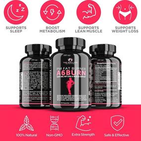 img 2 attached to 🔥 A6BURN Nighttime Fat Burner & Sleep Aid for Effective Weight Loss. Boost Metabolism, Suppress Appetite, and Support Post-Workout Muscle Recovery with Amino Acids. Also Provides Immune Support. Ideal for Women and Men on a Diet.