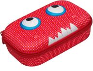 🖍️ zipit beast pencil box: cute red storage case holds 60 pens | machine washable | secure zipper closure logo