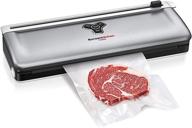 🔒 2-in-1 vacuum sealer machine: preserve food freshness with automatic air vacuumed sealing, dry & moist modes, built-in cutter, sous vide compatible - silver логотип