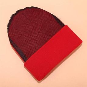 img 2 attached to Jeremy Stone Bboy Cap: Padded Headspin Beanies, Knitted Cotton Spin Hat | Child & Adult Sizes Available