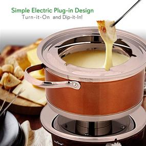 img 1 attached to Electric Chocolate Fondue Maker Set