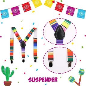 img 1 attached to 🎉 Birthday Party Supplies: Adjustable Suspender for Boys - Boys' Accessories - Suspenders