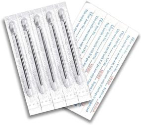 img 4 attached to BodyJ4You 10PC Piercing Needles: Surgical Steel 18G for Ear, Nose, Tragus, Tongue, Nipple, Eyebrow, Labret - High Quality Piercing Kit!