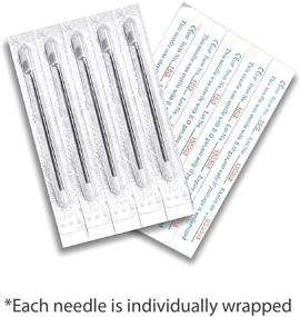 img 1 attached to BodyJ4You 10PC Piercing Needles: Surgical Steel 18G for Ear, Nose, Tragus, Tongue, Nipple, Eyebrow, Labret - High Quality Piercing Kit!