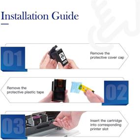 img 3 attached to 🖨️ High Yield Remanufactured Ink Cartridge Replacement for HP 74XL (CH623BN CB336WN) - Deskjet D4260 D4280 D4360 Printer - 2 Black Pack