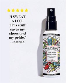 img 2 attached to 👟 Poo-Pourri Спрей для устранения запаха обуви 4 унции белый для эффективного облегчения запаха обуви (SP-004-BUL-AMZ)