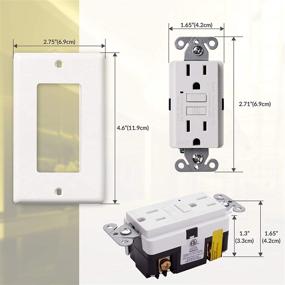 img 1 attached to 🔌 Faith Electric Non-Tamper Resistant GFCI Outlets