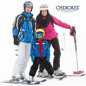 img 2 attached to 🎿 CHEROKEE Kids' Snow Bib - Insulated Ski Overalls for Boys and Girls (Sizes 4-18)