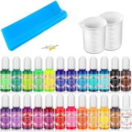 🎨 set of 29 liquid epoxy resin pigments - 24 colorful dyes for non-toxic resin art coloring (0.35oz, 10ml/bottle) logo
