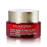 🌙 clarins super restorative night cream - all skin types unisex - 1.6 oz - effective skin rejuvenation logo