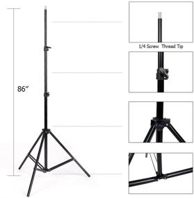 img 3 attached to Kshioe Softbox Lighting Kit: Профессиональное фотооборудование для фотографий высокого качества в студии, с 2 мягкими световыми коробами, подставками и сумкой для переноски.