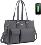 waterproof leather computer handbags briefcase laptop accessories and bags, cases & sleeves logo