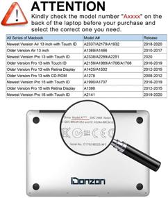 img 3 attached to iDonzon Чехол для MacBook Air 13 дюймов A1466 A1369, матовый прозрачный жесткий чехол с прозрачным чехлом для клавиатуры и защитным экраном - совместим с выпуском 2010-2017 годов, старыми версиями Mac Air 13.3 дюйма - Кактус