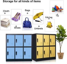 img 1 attached to 🌈 Colorful Metal Kids Locker: A Stylish Solution for Girls' Bedroom and Playroom Storage