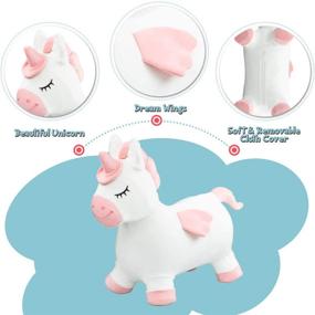 img 3 attached to 🦄 Inflatable Outdoor Hopping Planet Unicorn