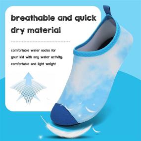 img 1 attached to 👧 IceUnicorn Toddler Water Shoes Pool (Girls' Dolphin Water Shoes and Athletic Footwear)