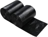 🗑️ 250 count nicesh 7 gallon black kitchen garbage bags for better waste management logo