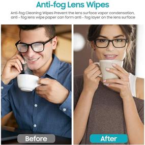 img 1 attached to 🧼 Wet Wipes Kit (50 Packs) - Individually Wrapped Cleaning Wipes for Eyeglasses, Cameras, Phone Screens, Mirrors and More