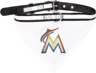 🐶 mlb licensed dog bandana with collar - available in 29 baseball team designs and 3 sizes - heavy-duty and durable pet collar with attached bandana - cute and stylish pet bandana for mlb fans logo