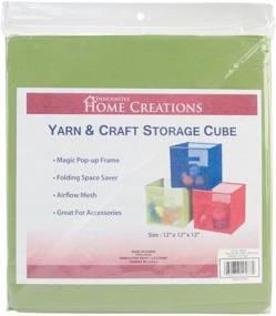 img 1 attached to 📦 Lime Green 12x12x12 Yarn & Craft Storage Cube