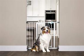 img 3 attached to 🚪 Carlson Extra Wide Walk Through Pet Gate: Small Pet Door, Extension Kit, Pressure/Wall Mount Kits