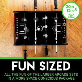 img 2 attached to Franklin Sports 20-Inch Table Games - Tabletop Mini Game Ideal for Family Game Room Entertainment - Inclusive Scoring for Fun-Filled Kid Friendly Activities!