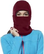 ❄️ achiou winter balaclava fleece hood ski mask: ultimate cold weather protection for women and kids logo