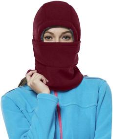 img 4 attached to ❄️ Achiou Winter Balaclava Fleece Hood Ski Mask: Ultimate Cold Weather Protection for Women and Kids