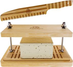 img 4 attached to 🍽️ Bamboo Home Life Tofu Press: Includes Bamboo Knife, Doubles as Cheese or Paneer Press - Convenient Drip Tray, Plastic-Free