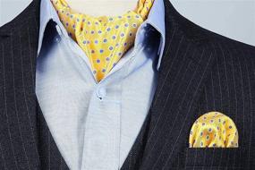 img 2 attached to 👔 Discover SetSense Plaid Jacquard Woven Cravat: Premium Men's Accessories for Ties, Cummerbunds & Pocket Squares