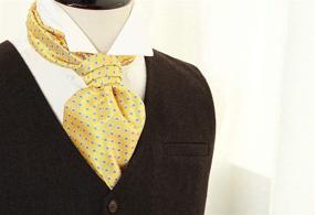 img 1 attached to 👔 Discover SetSense Plaid Jacquard Woven Cravat: Premium Men's Accessories for Ties, Cummerbunds & Pocket Squares