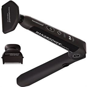 img 3 attached to 🪒 MANGROOMER Back Hair Shaver Replacement Attachment Head: Enhanced Shock Absorber Neck and Ultra-Smooth Shaving Foil