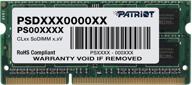 память для ноубука patriot signature 4gb pc3-10600 (1333мгц) ddr3 sodimm ram psd34g13332s логотип