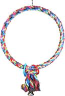 🦜 vibrant cotton rope ring bonka bird toys for pet parrots - sizes small, medium, and large - ideal for climbing, chewing, and playing - perfect for parrotlet, budgie, cockatiel, and cockatoo logo