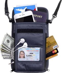 img 4 attached to 🔒 Enhanced Security Travel Accessories - Passport Wallet for Blocking Travel Risks