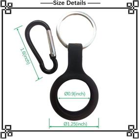img 2 attached to Silicone Keychain AirTags Anti Scratch Lightweight