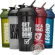 🍶 hydra cup [5 pack] og shaker bottles: 28-ounce protein shaker cups with stand out colors & logos - max value blender pack, version two logo