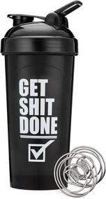 img 2 attached to 🍶 Hydra Cup [5 Pack] OG Shaker Bottles: 28-Ounce Protein Shaker Cups with Stand Out Colors & Logos - Max Value Blender Pack, Version Two