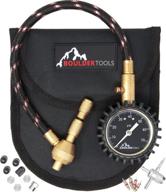 🔧 набор для снижения давления в шинах boulder tools heavy duty rapid tire deflator air down offroad - кнопка точного выпуска, свечение в темноте - бонус: крышки клапанов, клапаны, инструмент для ремонта клапанов - быстрый сброс давления для 4x4 шин вне дороги логотип