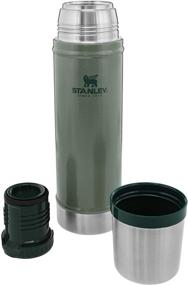 img 1 attached to Stanley Classic Vacuum Insulated Wide Mouth Bottle: BPA-Free Stainless Steel Thermos for Hot & Cold Drinks - 1 QT (32 oz) & 20 oz Options!